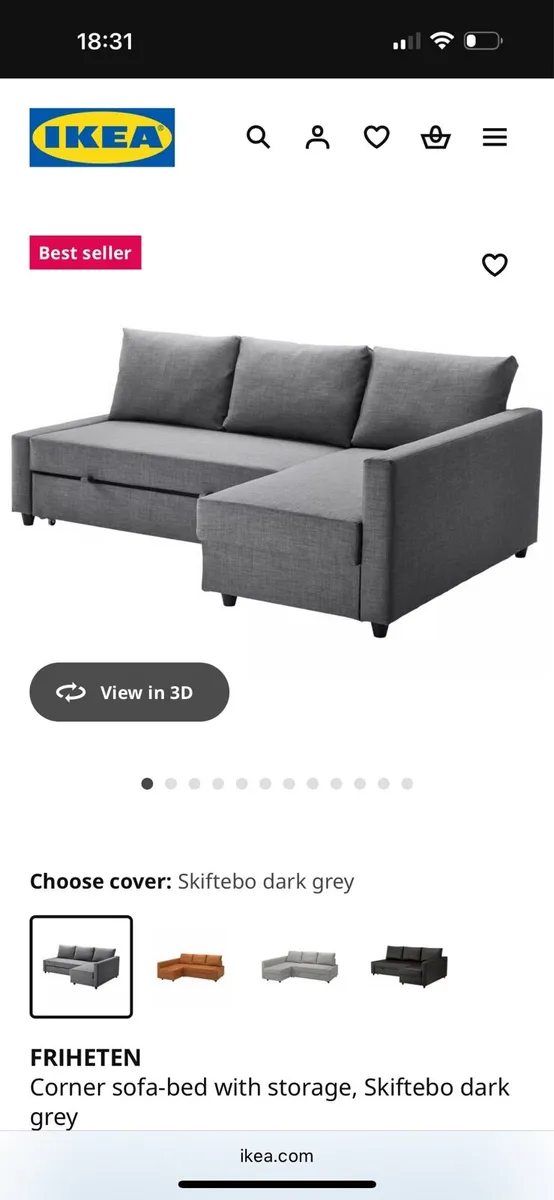 Sofa Bed - IKEA FRIHETEN - Image 4