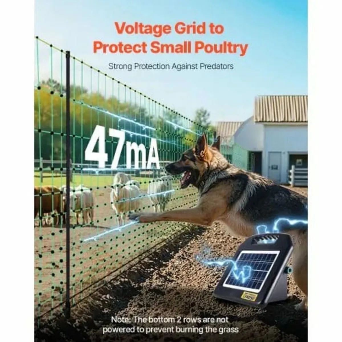 Electric Fence Netting, 1.27 m x 50 m, Livestock N - Image 4