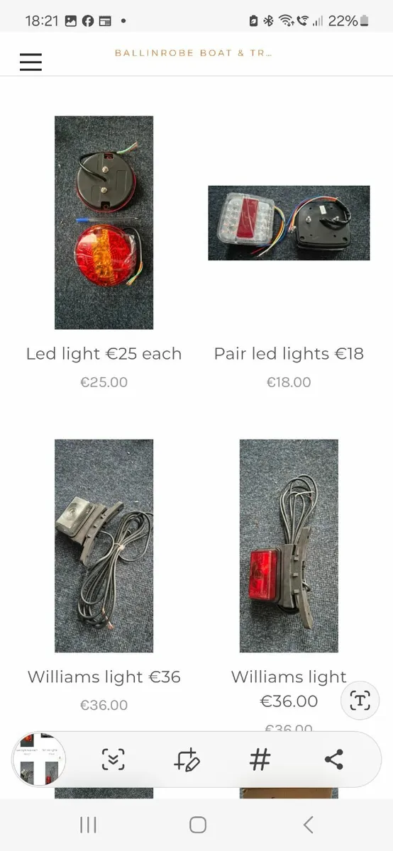 Magnetic lights €44  4.5m cable 10m cable €49 - Image 3
