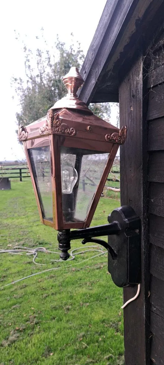 Old copper  lamp - Image 2