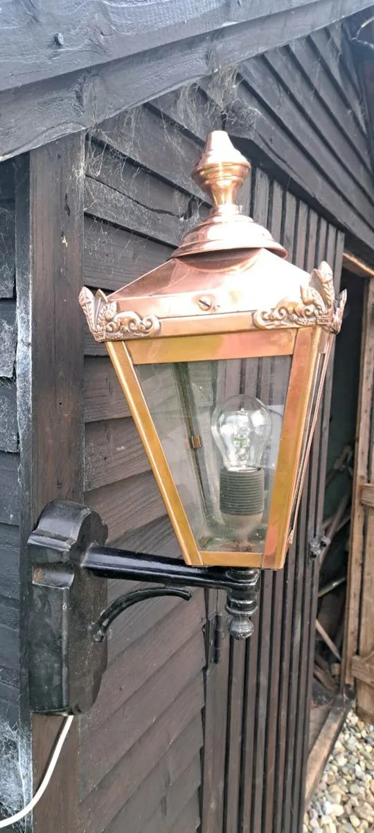 Old copper  lamp - Image 3
