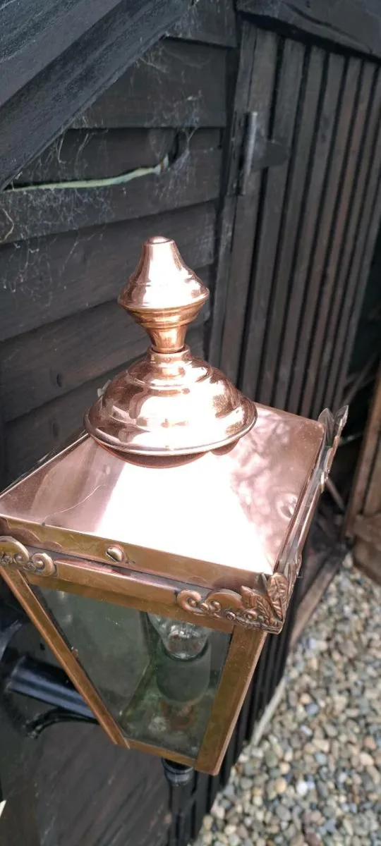Old copper  lamp - Image 4