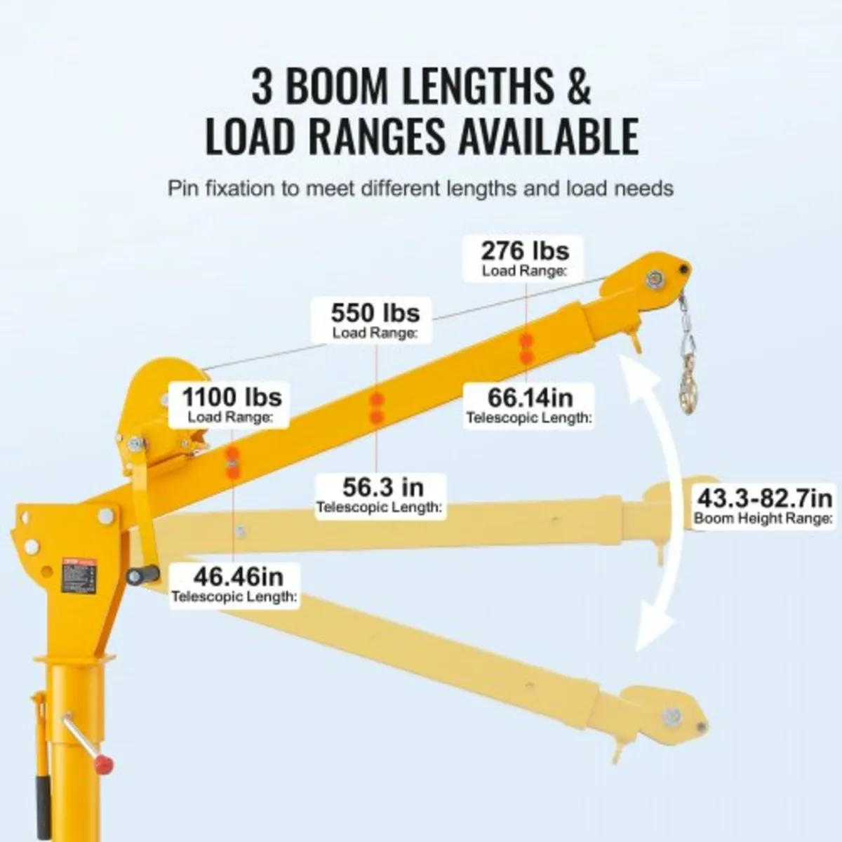 Pickup Truck Crane, Folding Truck-Mounted Bed Cran - Image 2