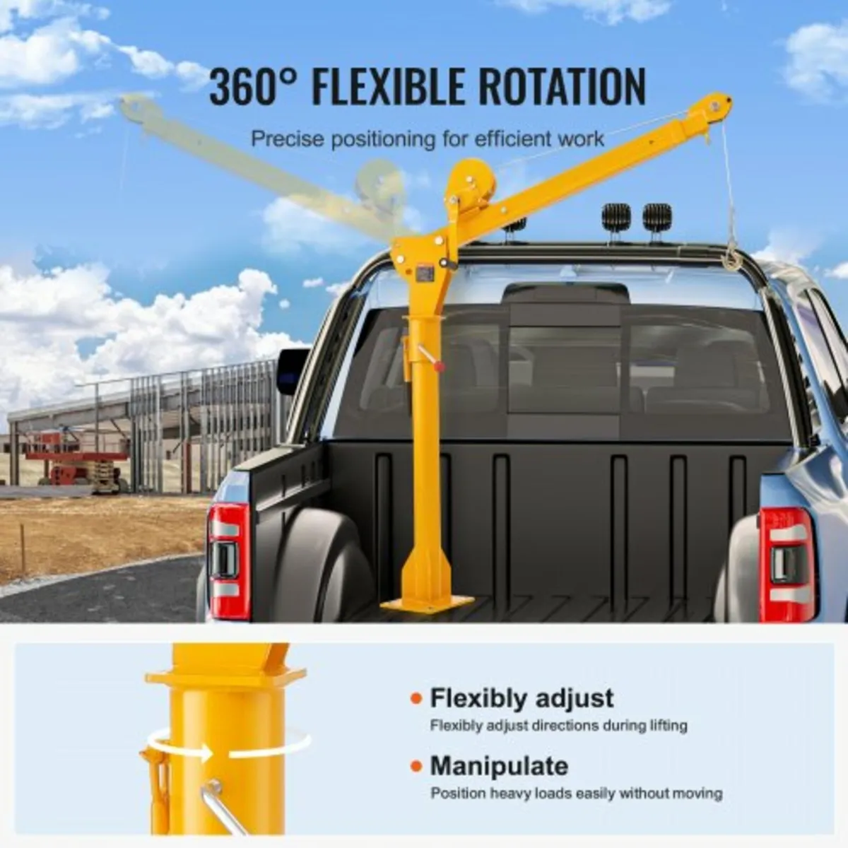 Pickup Truck Crane, Folding Truck-Mounted Bed Cran - Image 4