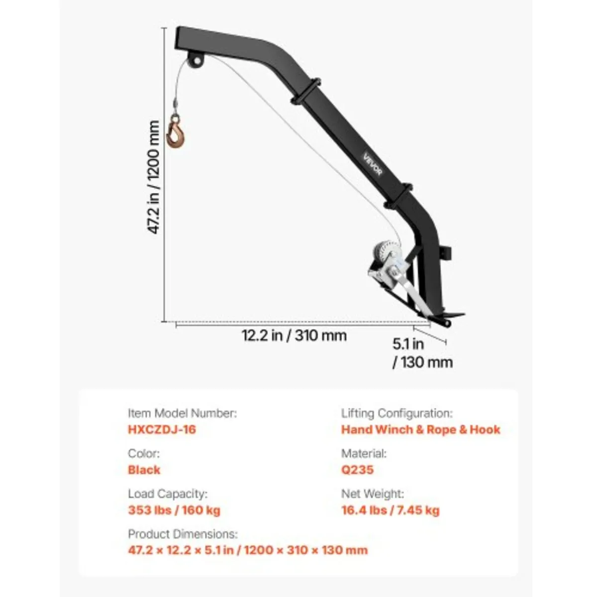Tree Mounted Deer Hoist, 353 lbs Load Capacity, Hu - Image 2
