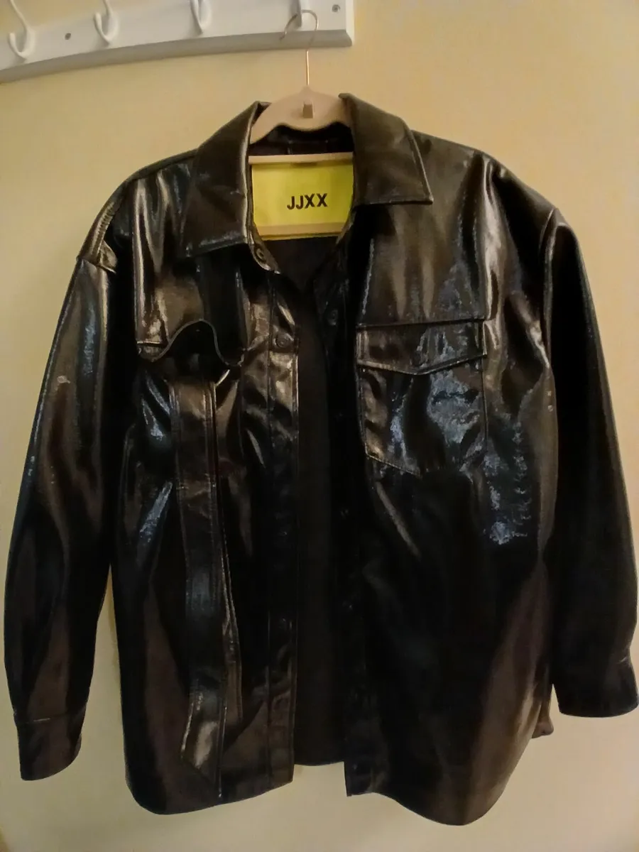 Faux Leather Overshirt - Image 3