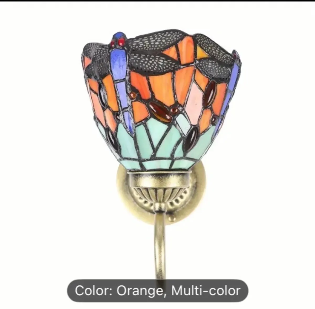 Stained glass wall light free postage - Image 2