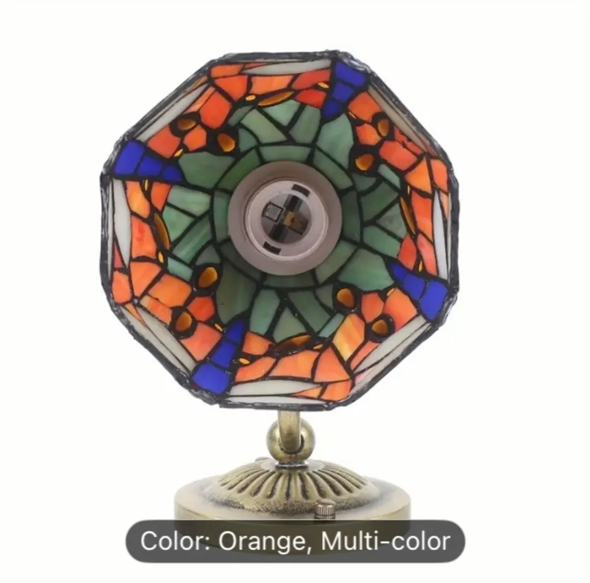 Stained glass wall light free postage - Image 3