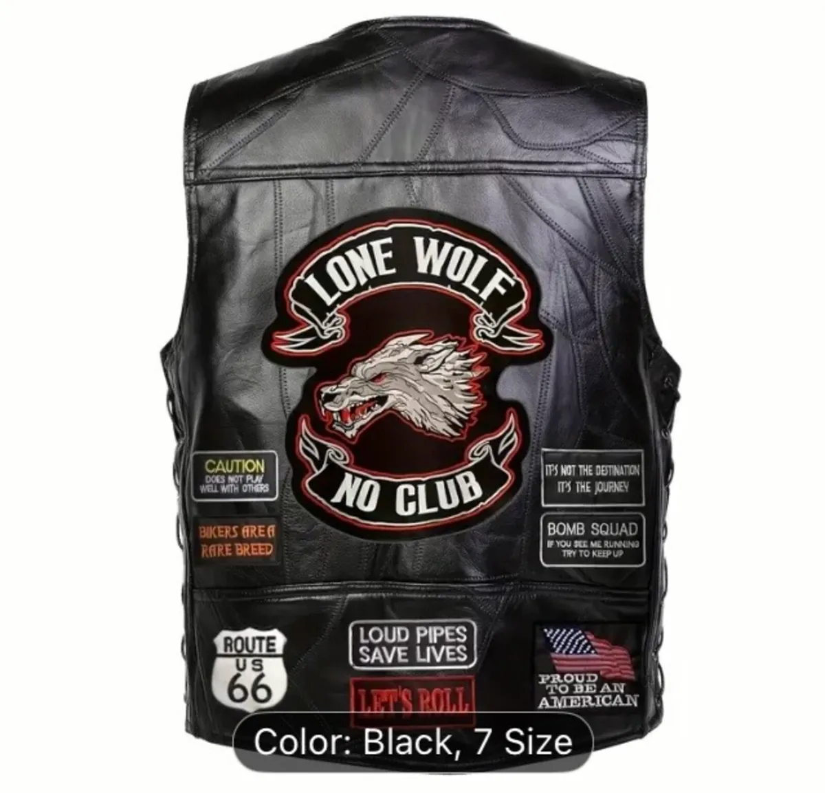 Leather effect bikers jacket free postage - Image 2