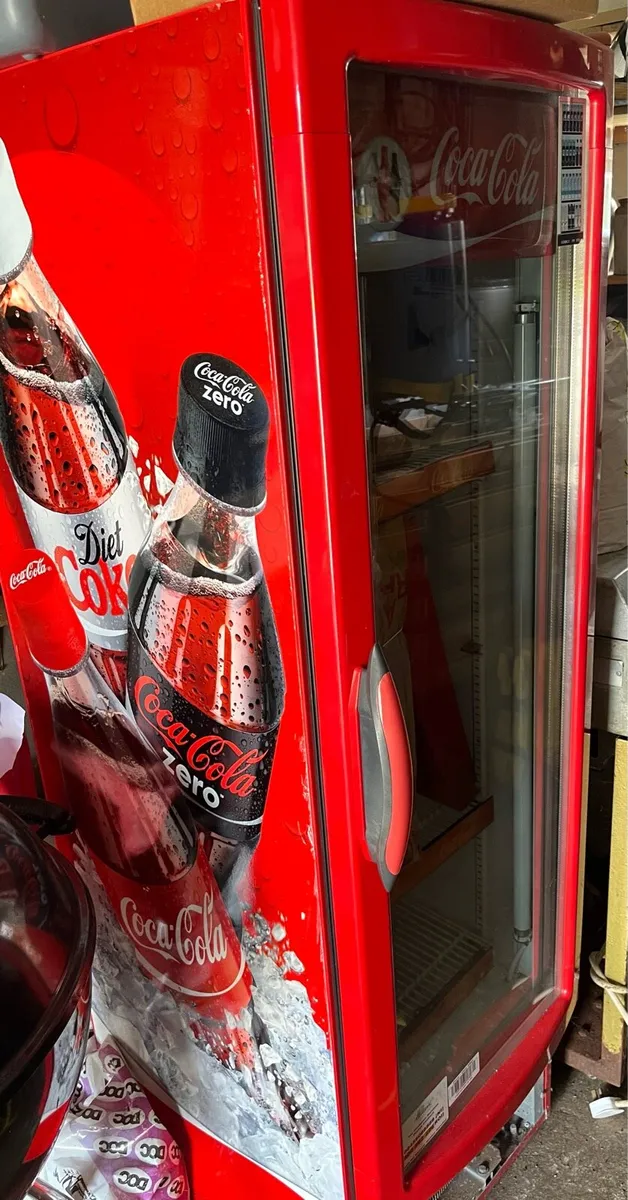 Tall Coca Cola fridge