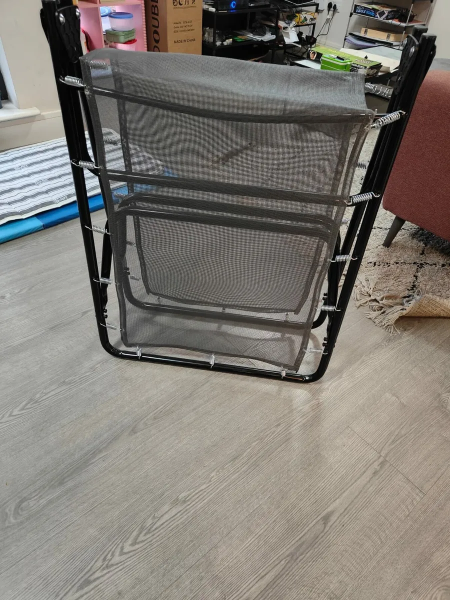 Foldable single cot with mattress for sell - Image 1