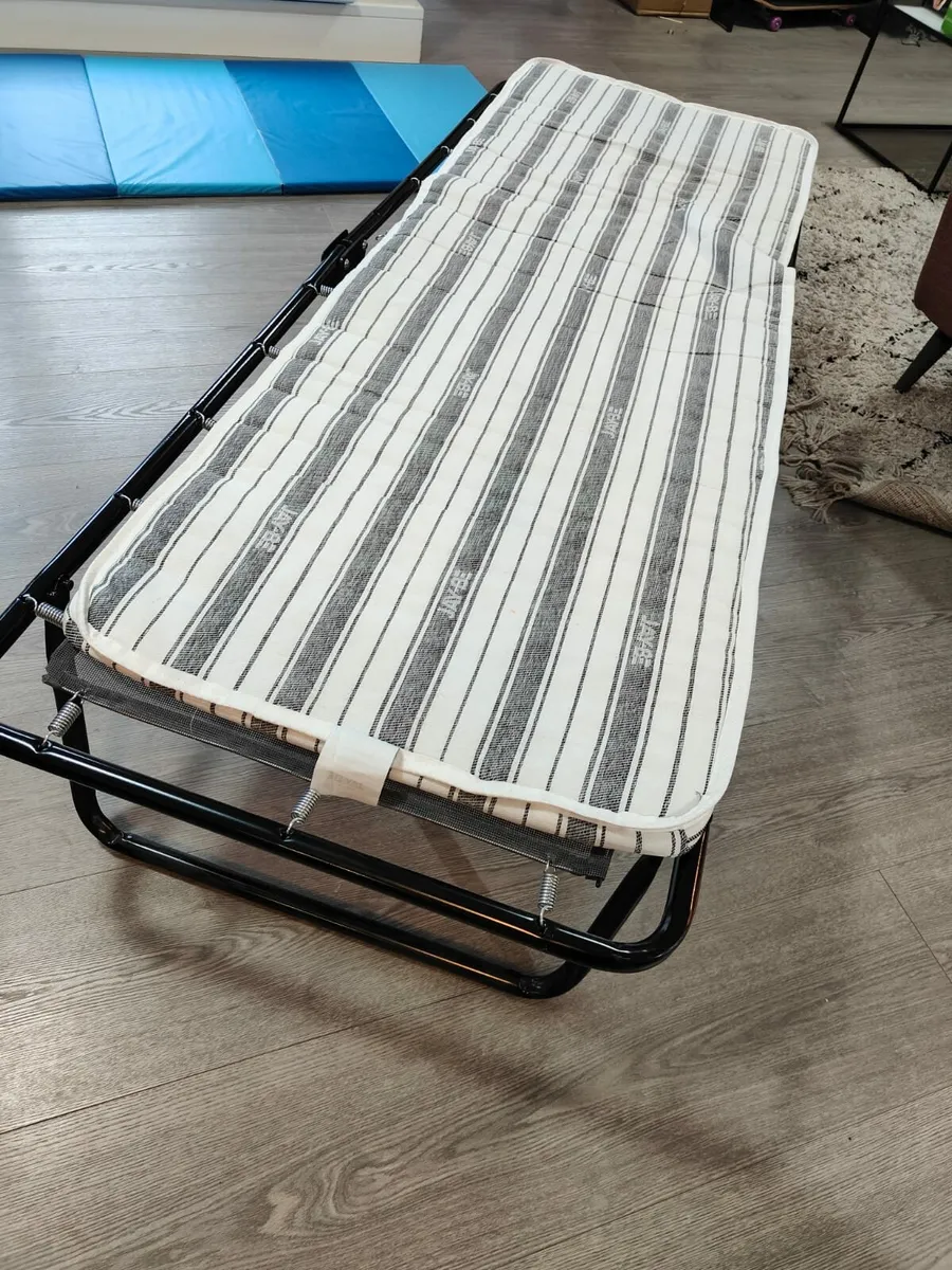 Foldable single cot with mattress for sell - Image 3