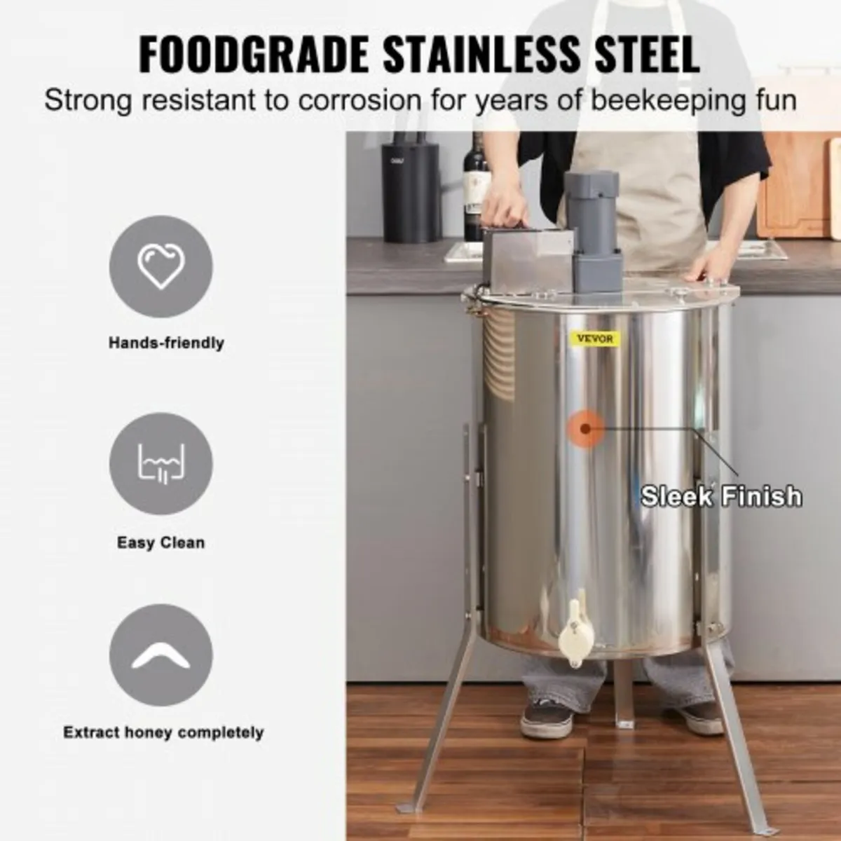 Electric Honey Extractor Beekeeping Equipment 4/8 - Image 3