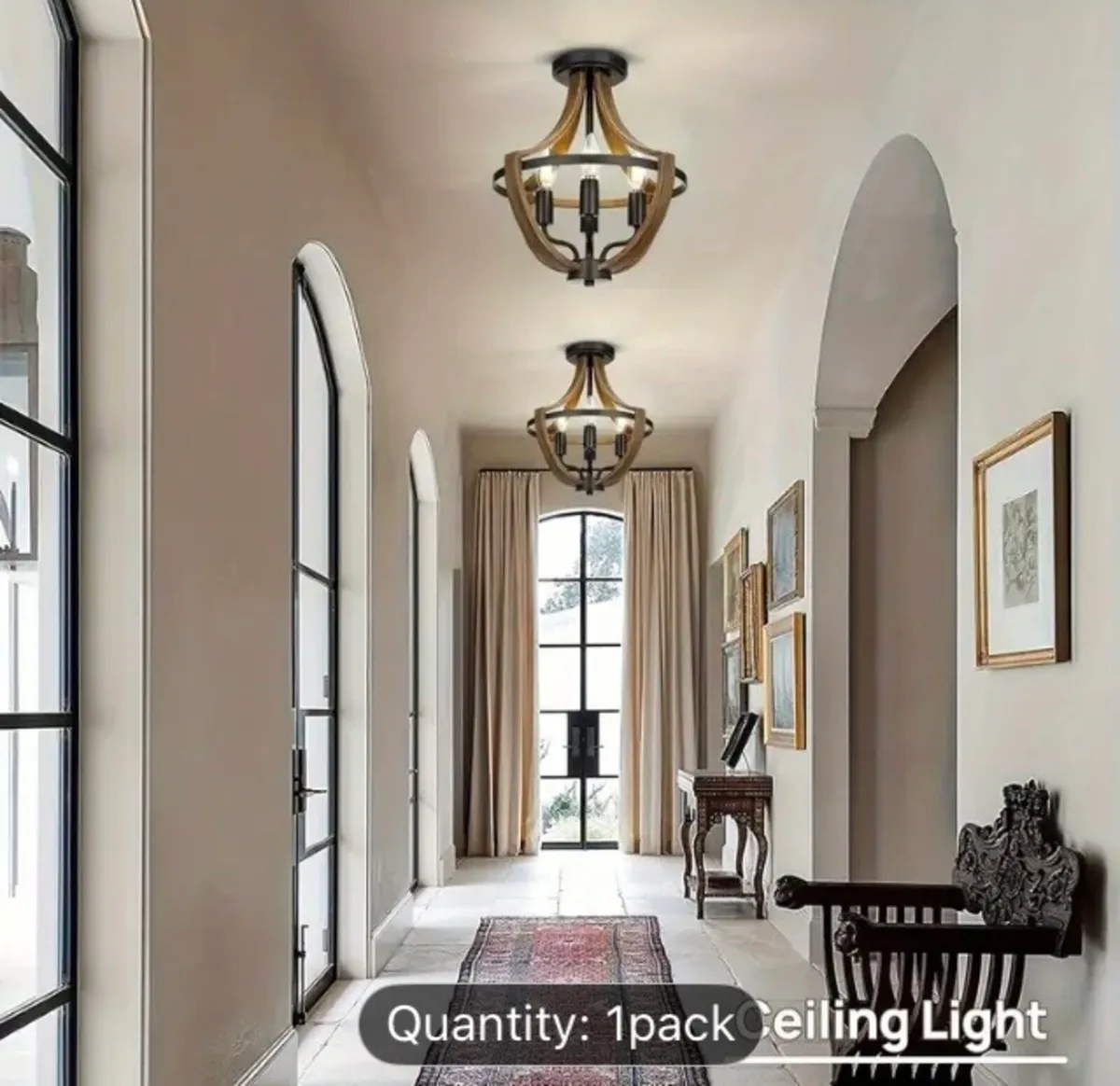 Modern stylish ceiling light new free postage - Image 3