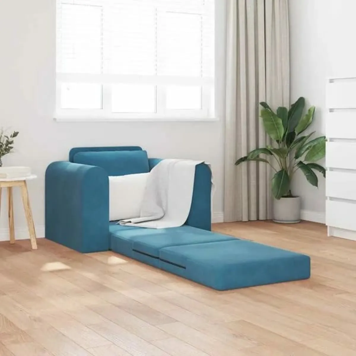 Sofa Bed Blue 98 x 71 x 83 cm Velvet

Description - Image 3
