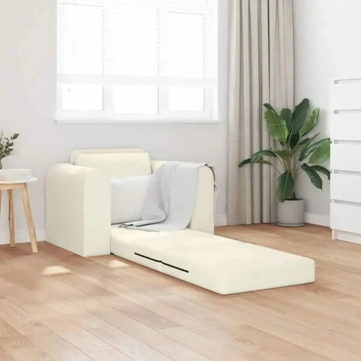 Sofa Bed Cream 98 x 71 x 83 cm Velvet

Description - Image 4
