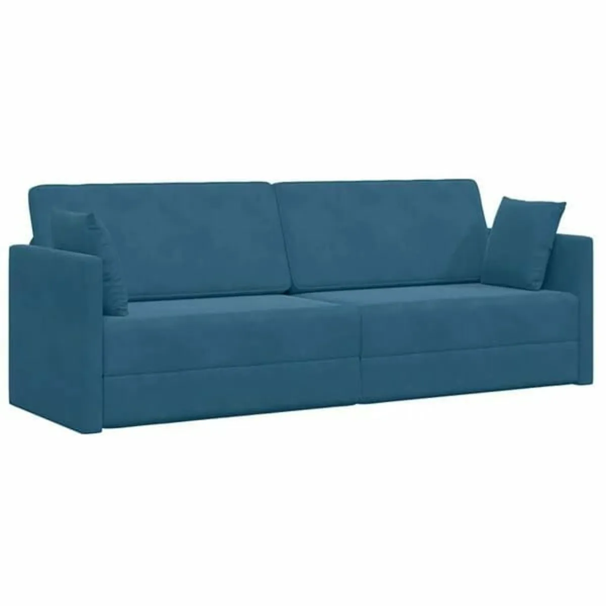 Floor Sofa Bed Blue 213 x 76 x 77 cm Velvet

Descr - Image 4