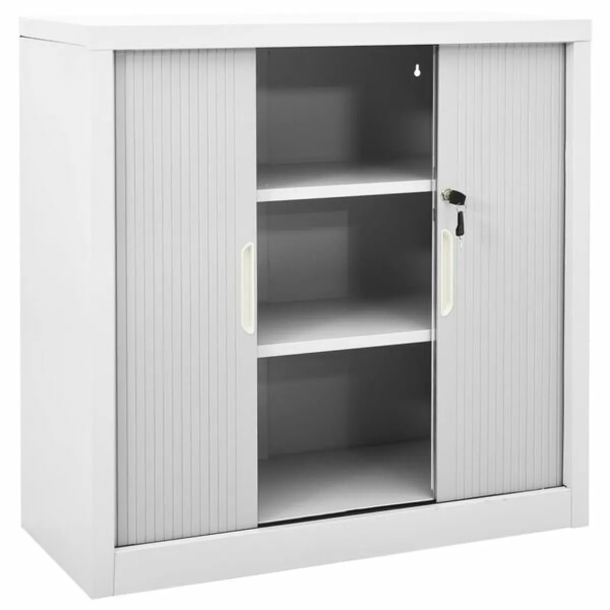 Sliding Door Cabinet Grey 90x40x90 cm Steel

Descr - Image 1