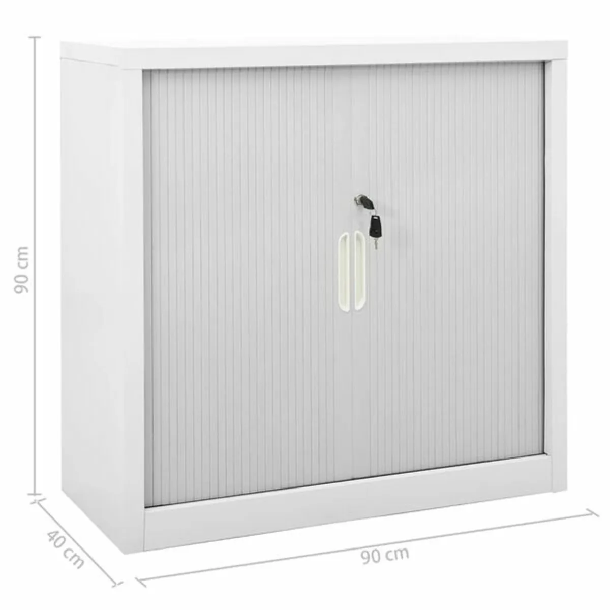 Sliding Door Cabinet Grey 90x40x90 cm Steel

Descr - Image 3