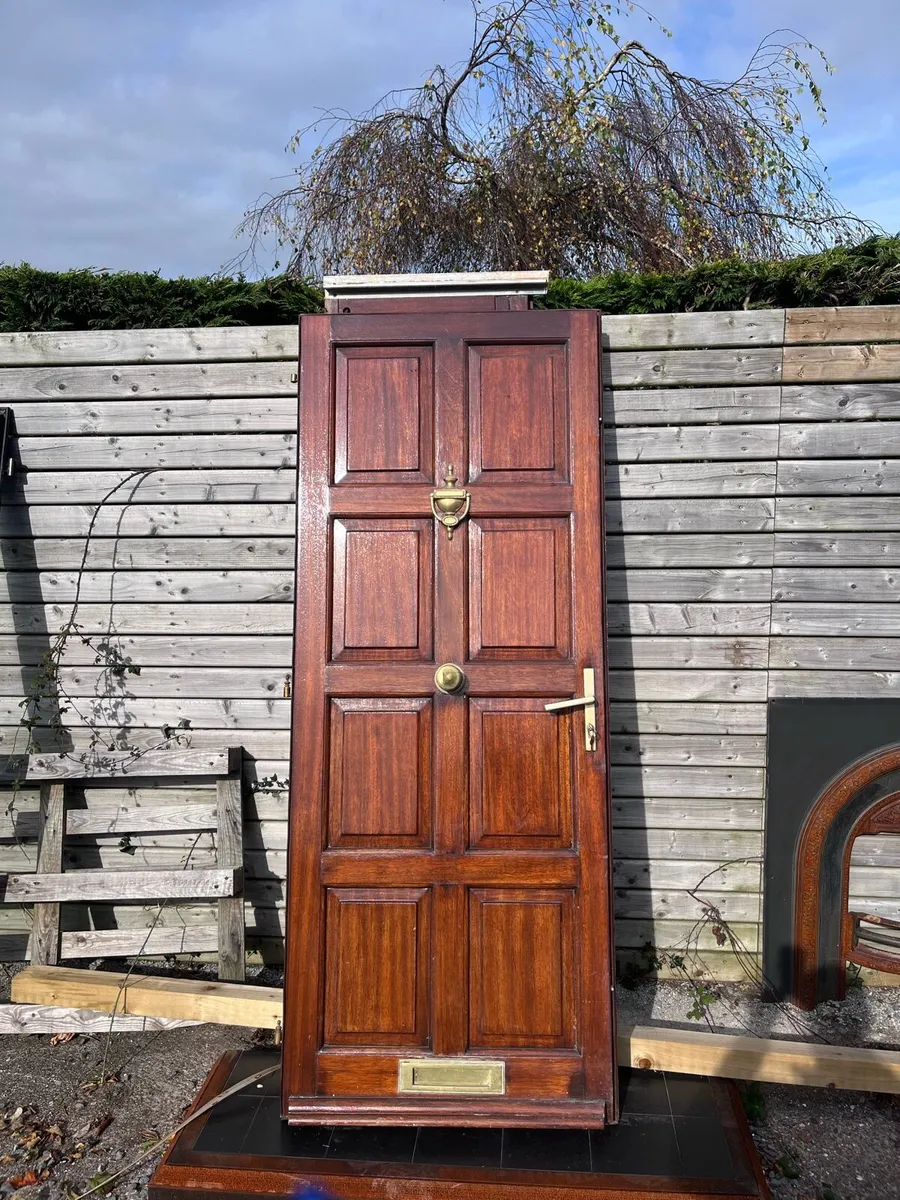 Solid wood front door
