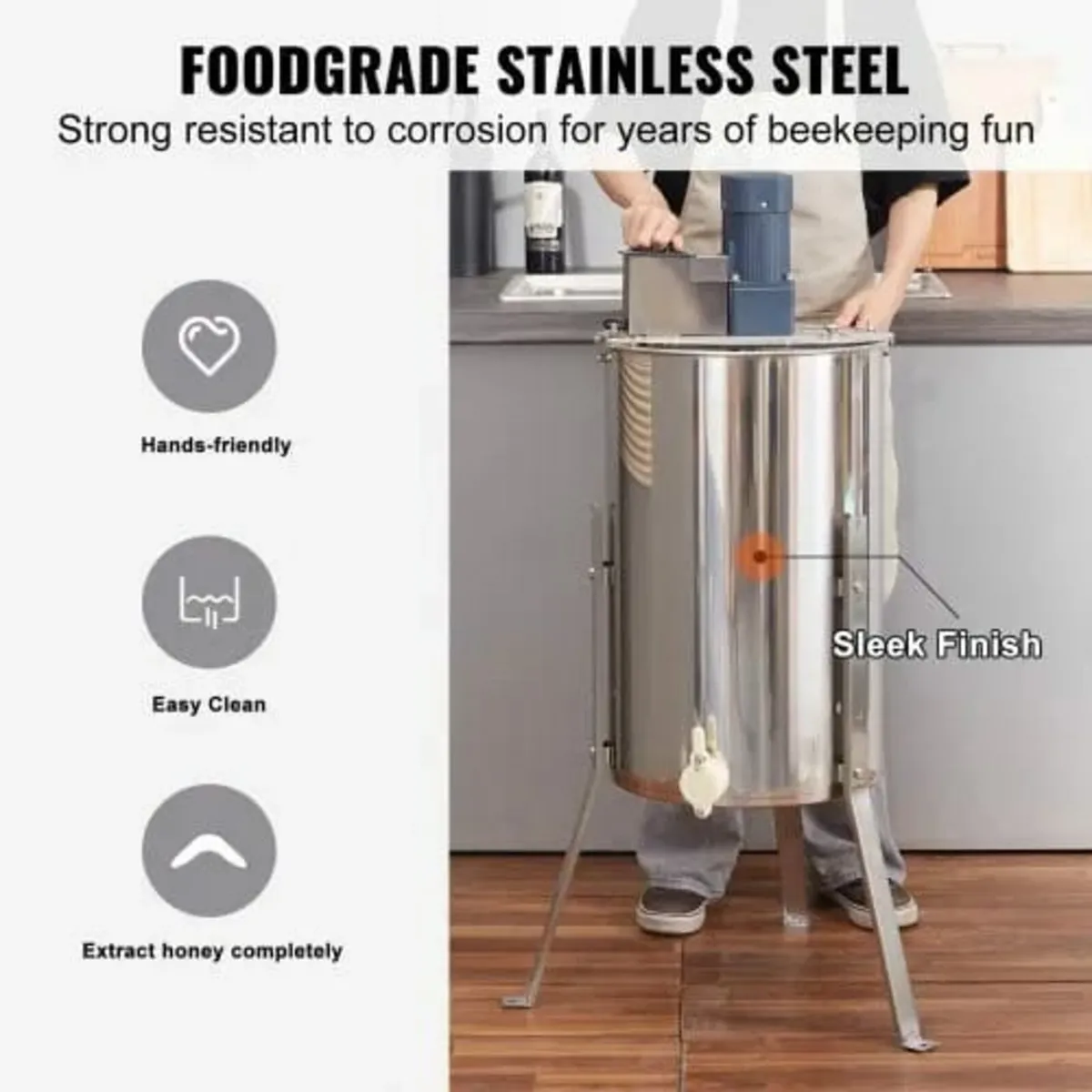 Electric Honey Extractor Tangential Extractor Beek - Image 2