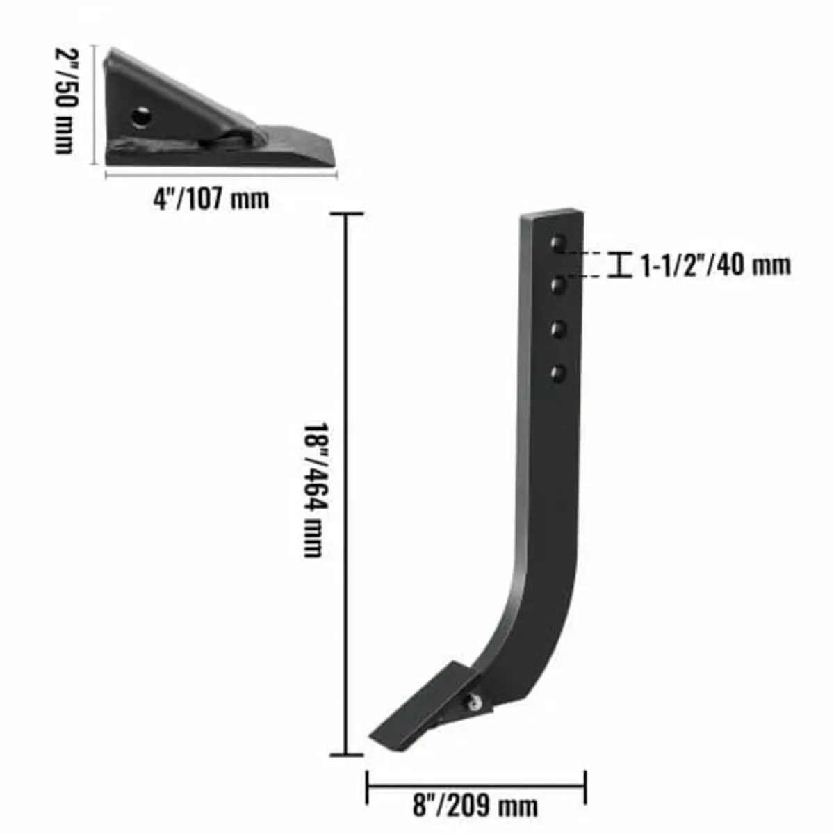 Box Blade Shank, 18" Scarifier Shank, 4 Holes Box - Image 2