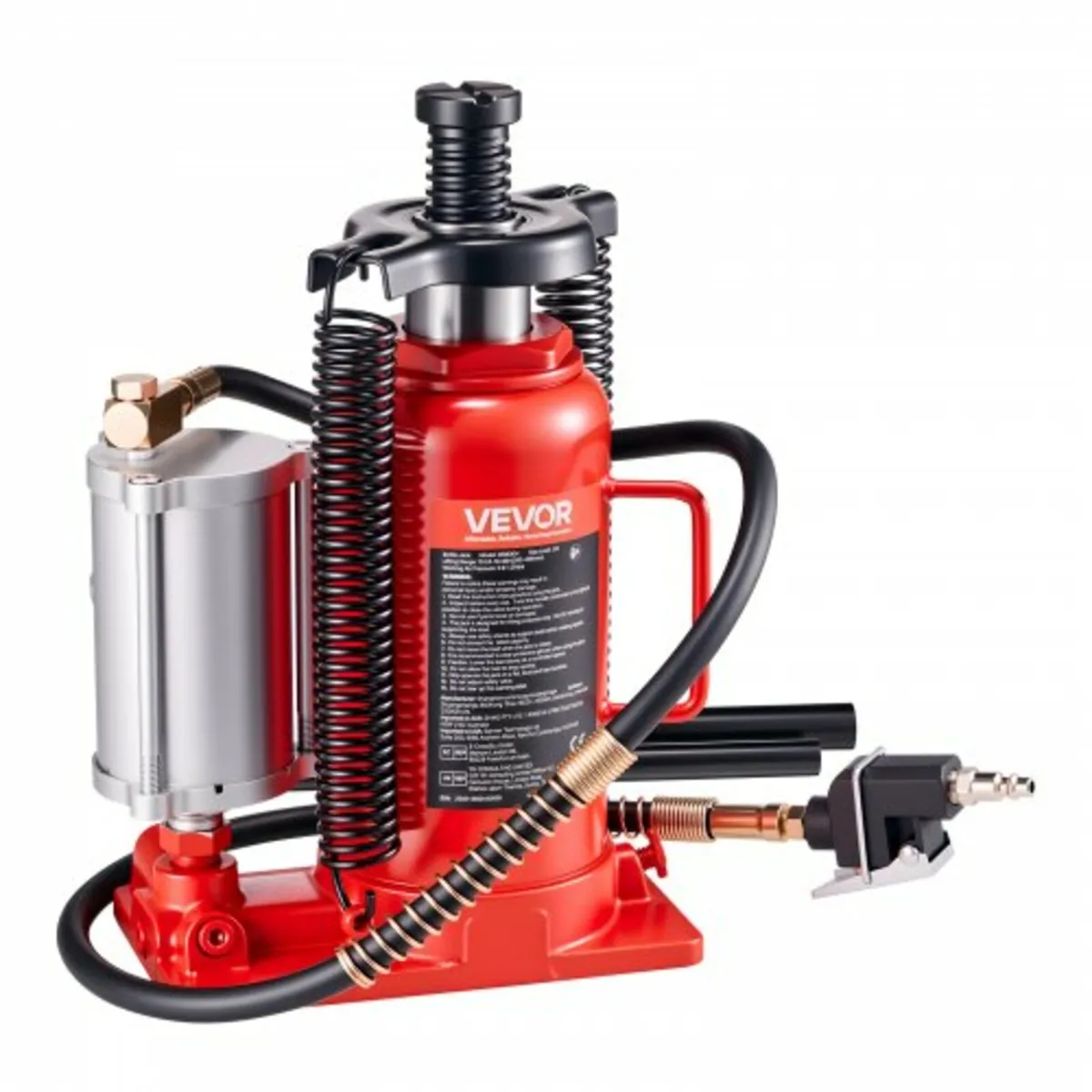 Air Hydraulic Bottle Jack, 20 Ton Load Capacity, 2 - Image 1