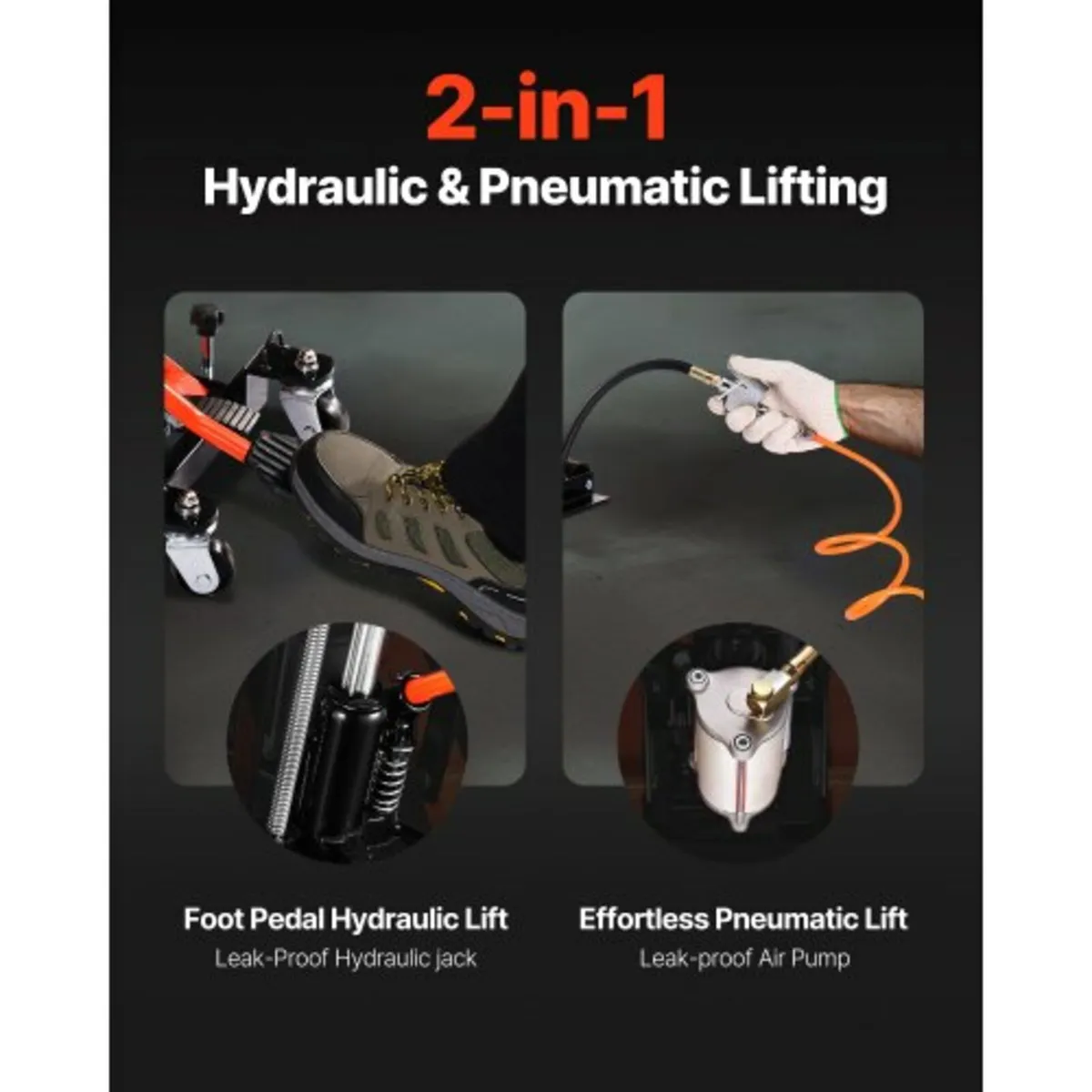 Motorcycle Lift, 1500lbs Weight Capacity, Hydrauli - Image 4