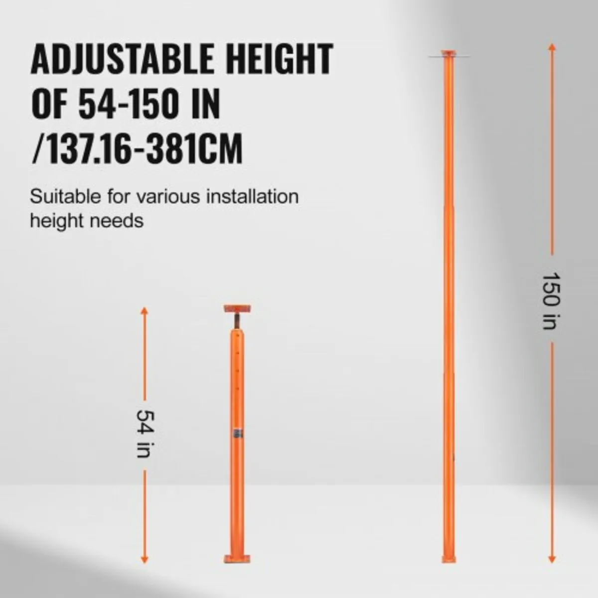 House Floor Jack, 54"-150" Height Range, 11200 lbs - Image 3