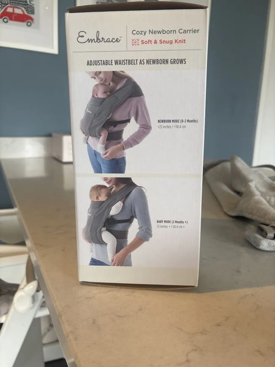 Ergobaby Embrace baby carrier. Soft grey. - Image 4