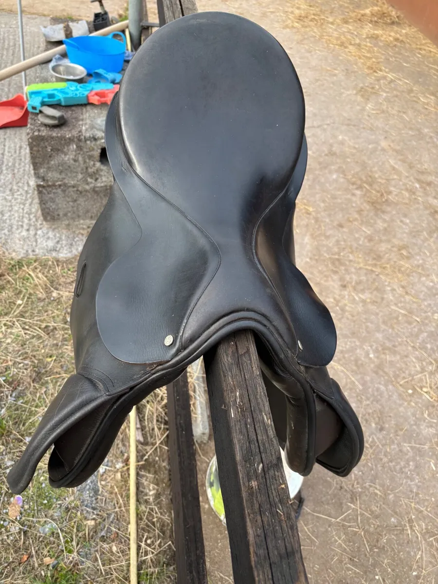 18” international jumping berney saddle - Image 2