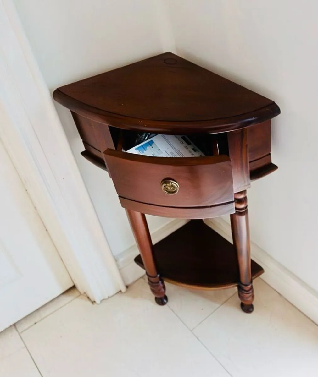 mahogany corner table - Image 3
