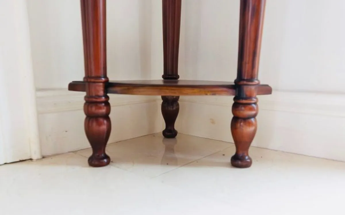 mahogany corner table - Image 4