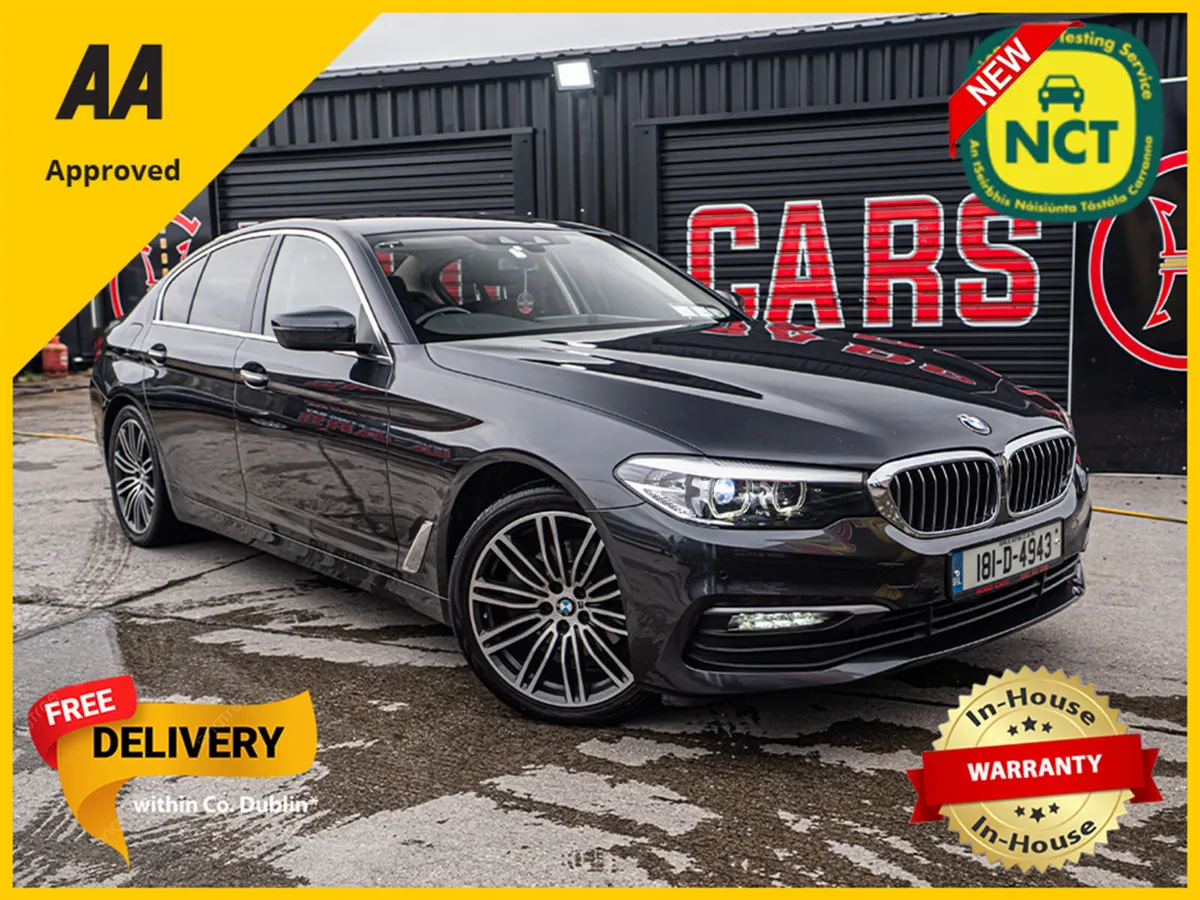 2018 BMW 520d Auto/FSH/New NCT/Irish/Warranty - Image 1