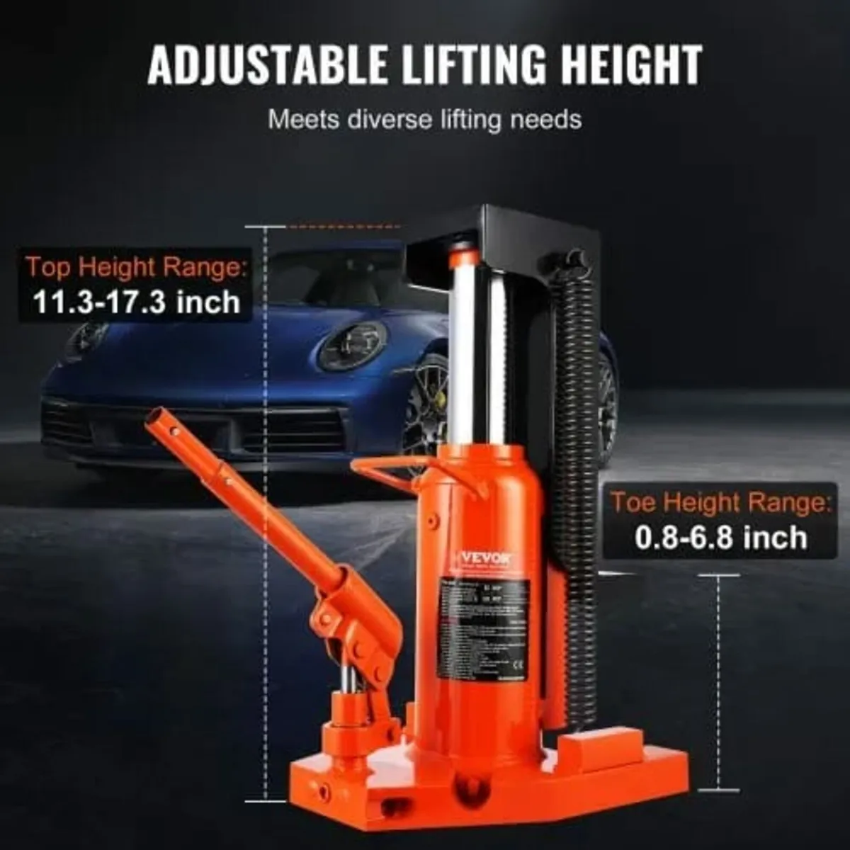 Hydraulic Toe Jack, 5 Ton/4536 kg On Toe Toe Jack - Image 3