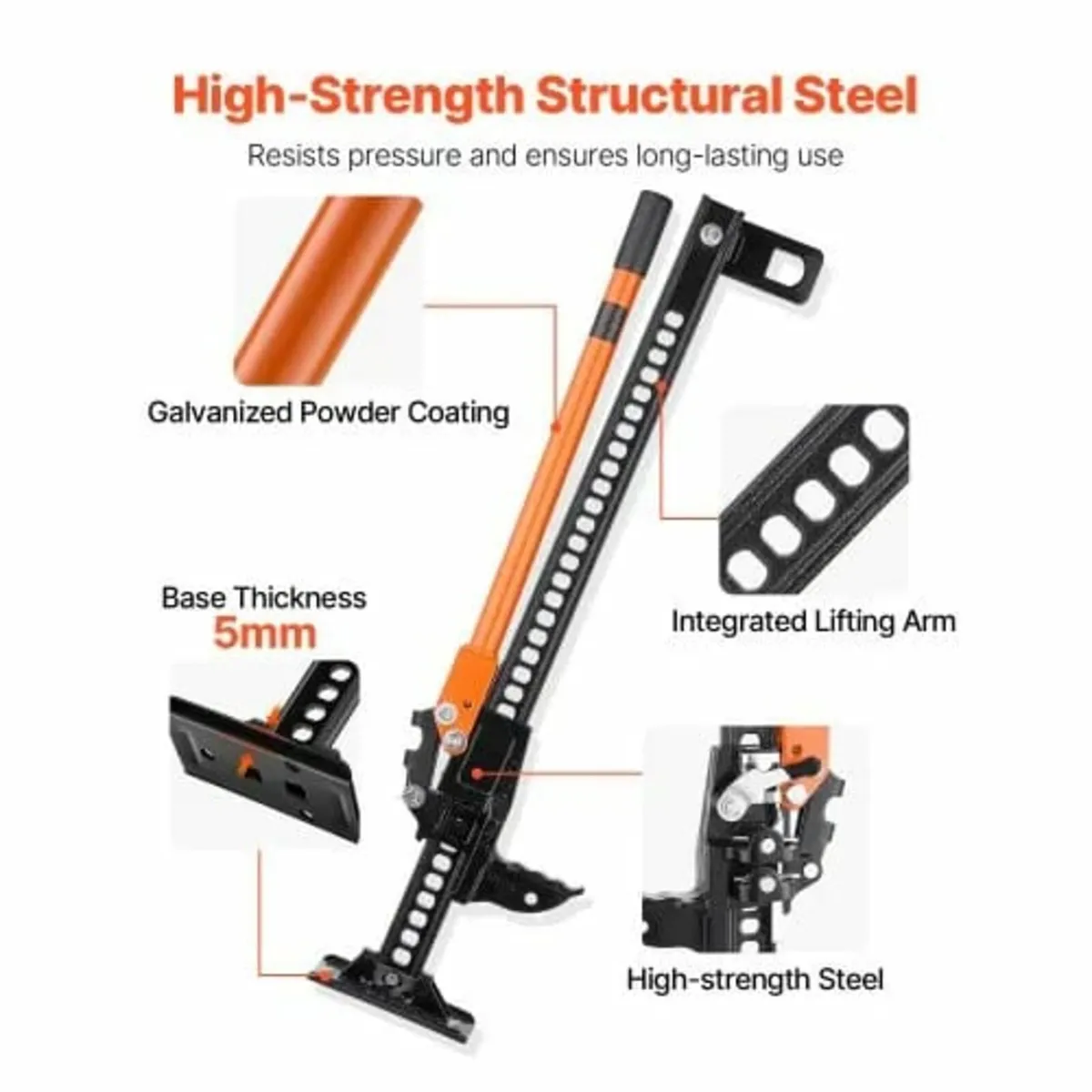 Farm Jack, 91.5 cm Utility High Lift Farm Jack, 3. - Image 2