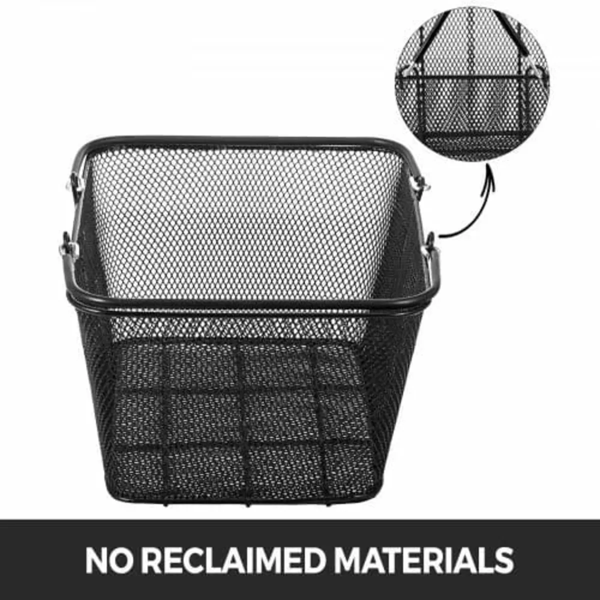 Shopping Baskets with Handles, 12PCS, Black Metal - Image 4