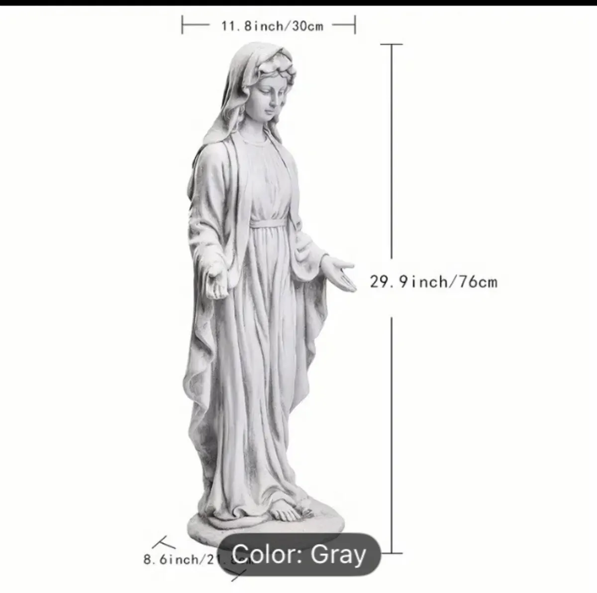 Statue Virgin Mary free postage - Image 2