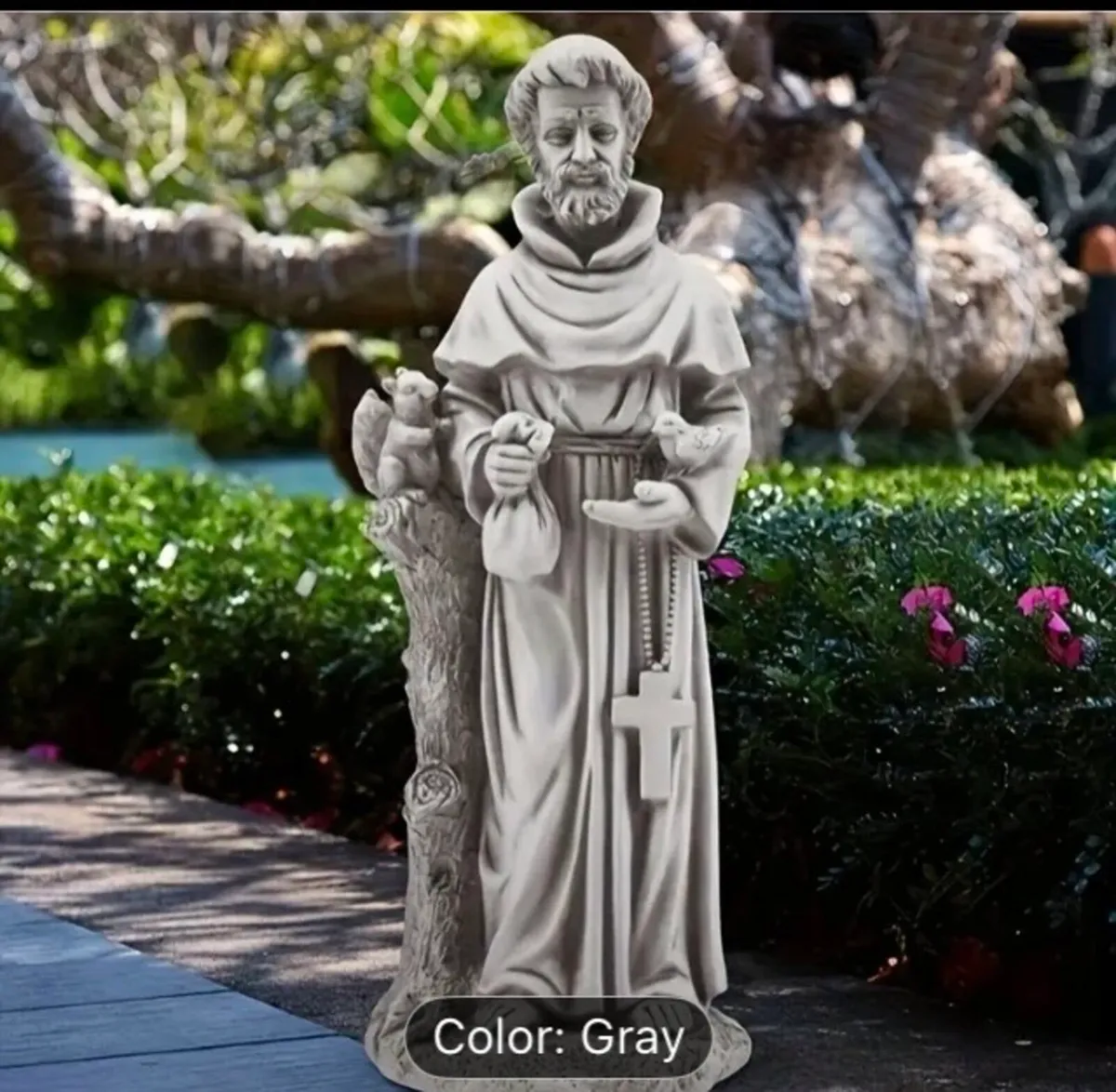 Statue of st Francis free postage - Image 1