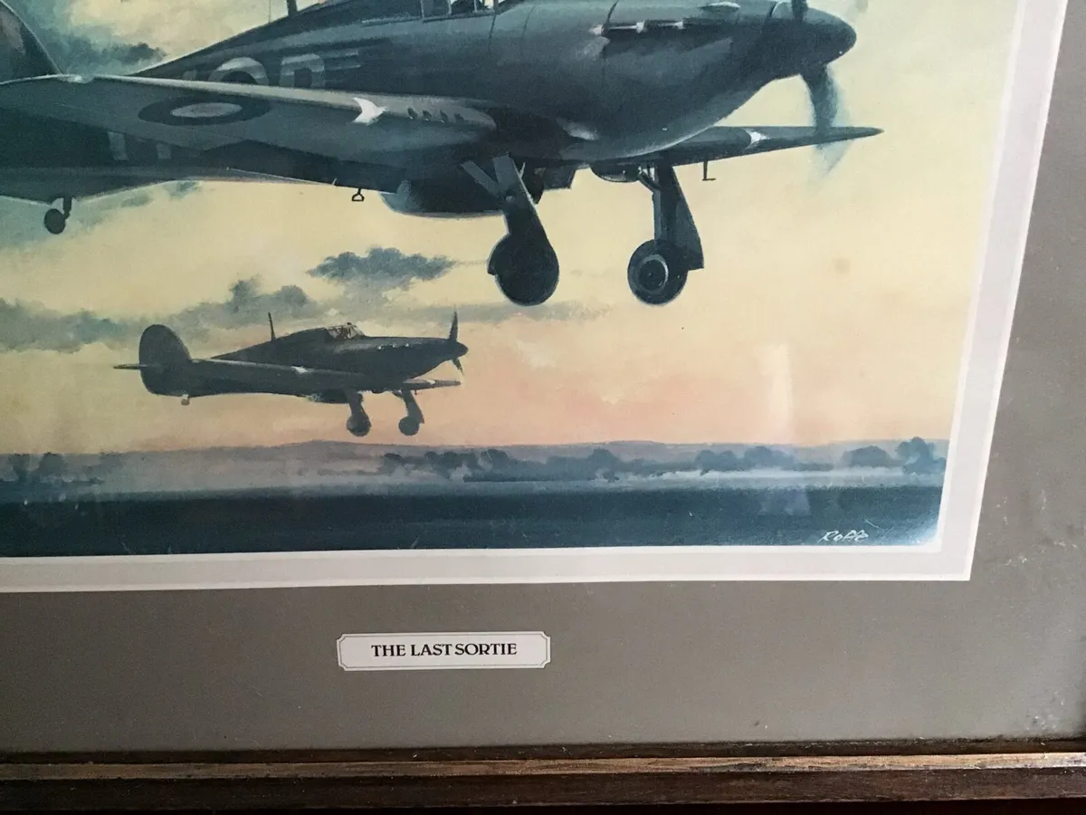 Vintage Aviation Roffe Print Framed - Image 2