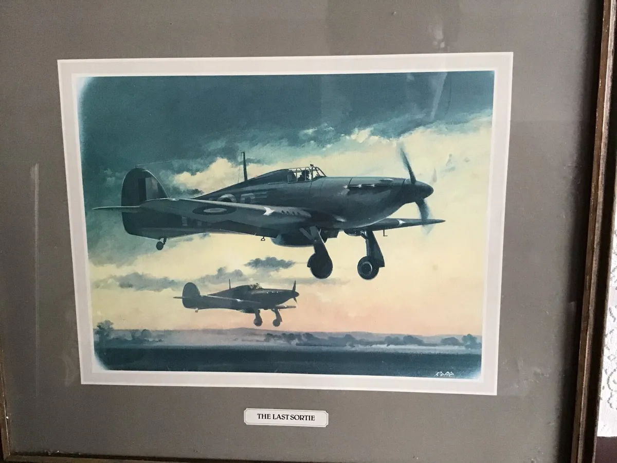 Vintage Aviation Roffe Print Framed - Image 4