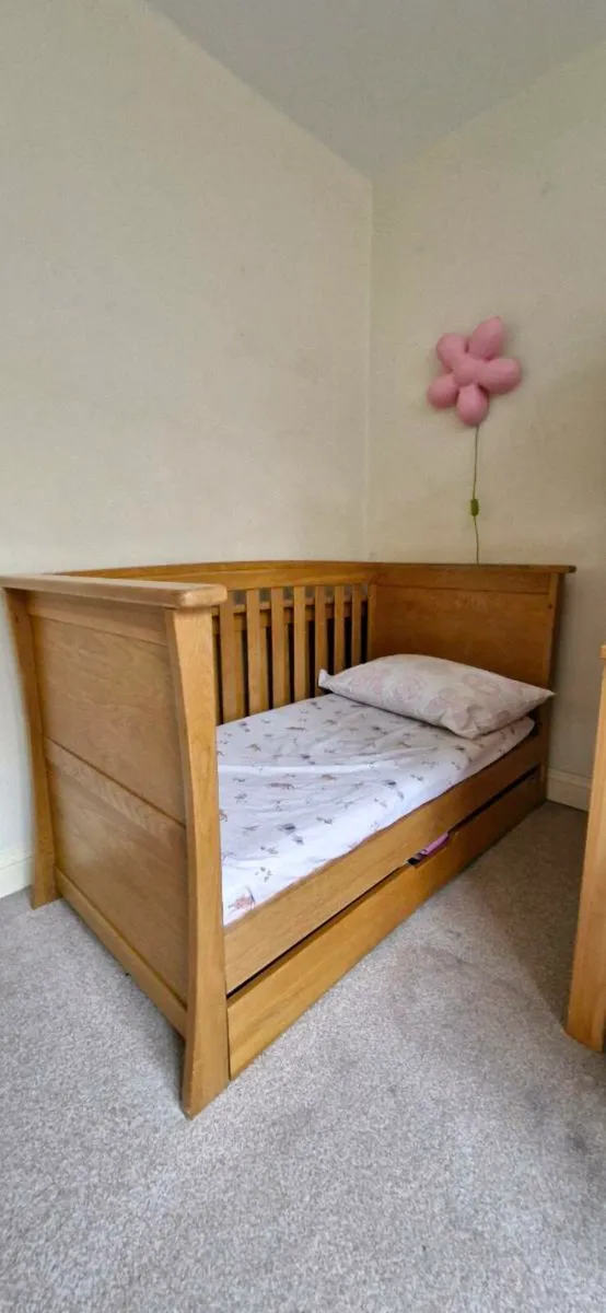 Mamas and Papas oak cod bed - Image 1
