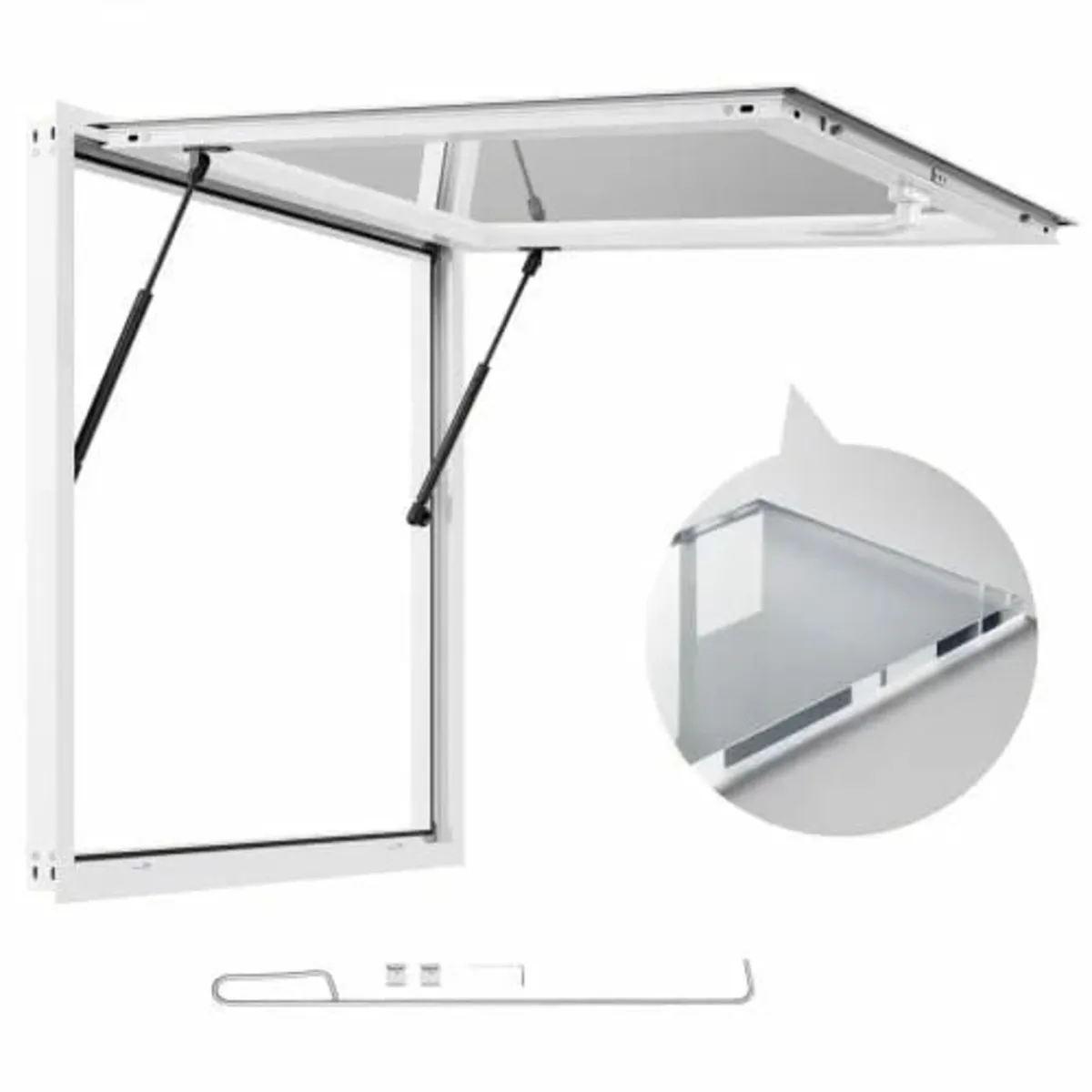 Concession Window 92x92 cm, Aluminum Alloy Frame S - Image 1