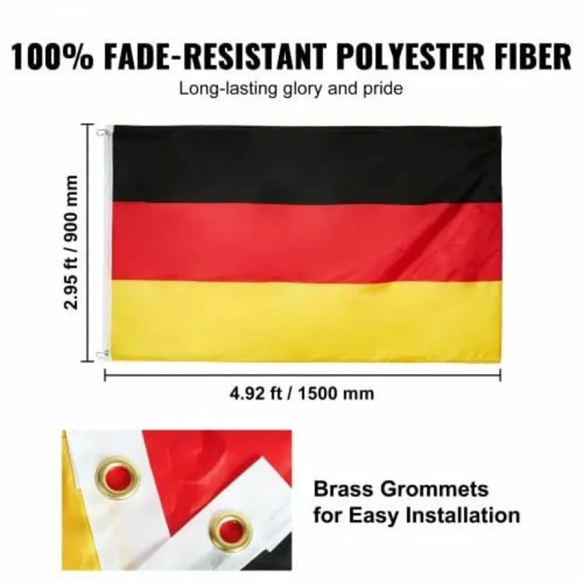 25FT Telescopic Flagpole Kit, Heavy Duty Aluminum - Image 4