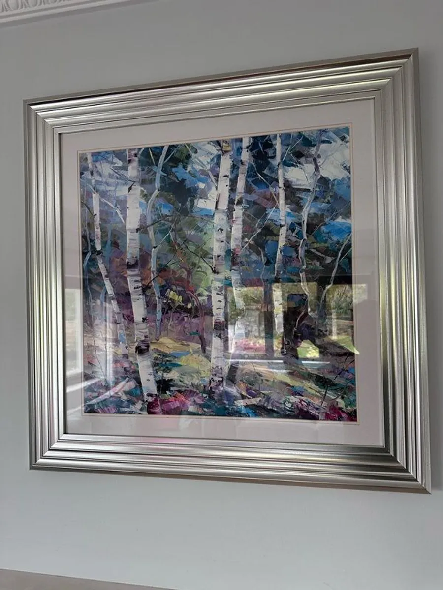 Silver Framed print - Image 1