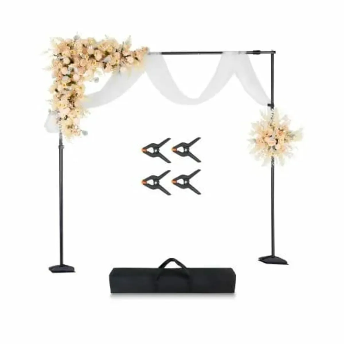 Backdrop Stand, 8.5 x 10 ft Adjustable Photo Backd - Image 1