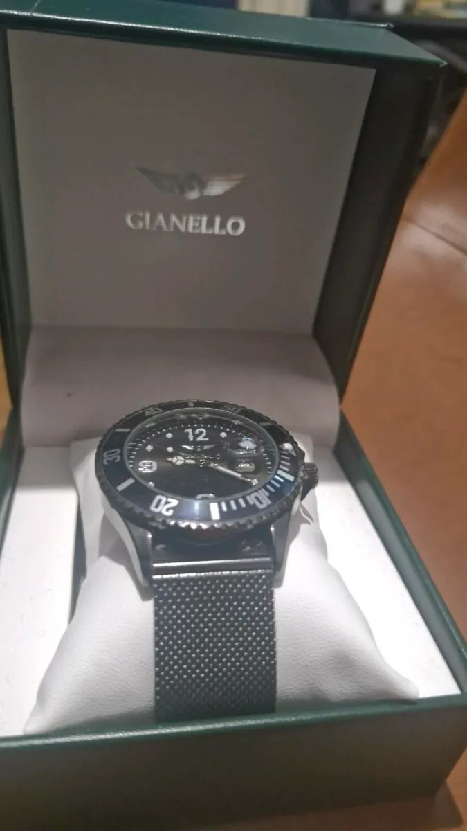 Gianello Men's Bond Dial Multi Function Mesh Diver - Image 2