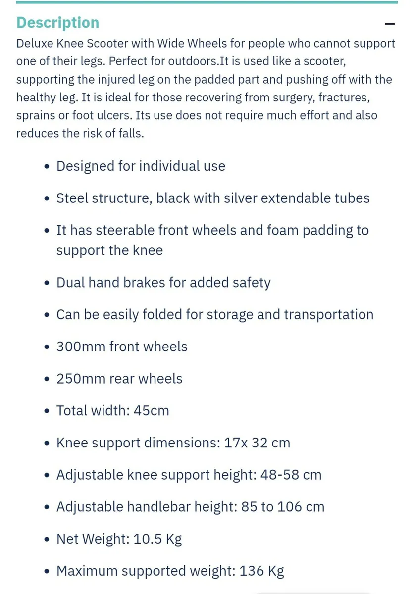 Knee scooter/ walker - Image 3