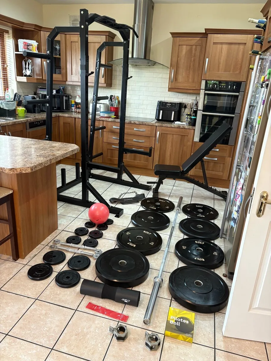 GREAT GYM PRO WEIGHTLIFTING RACK SET UP!!! - Image 1