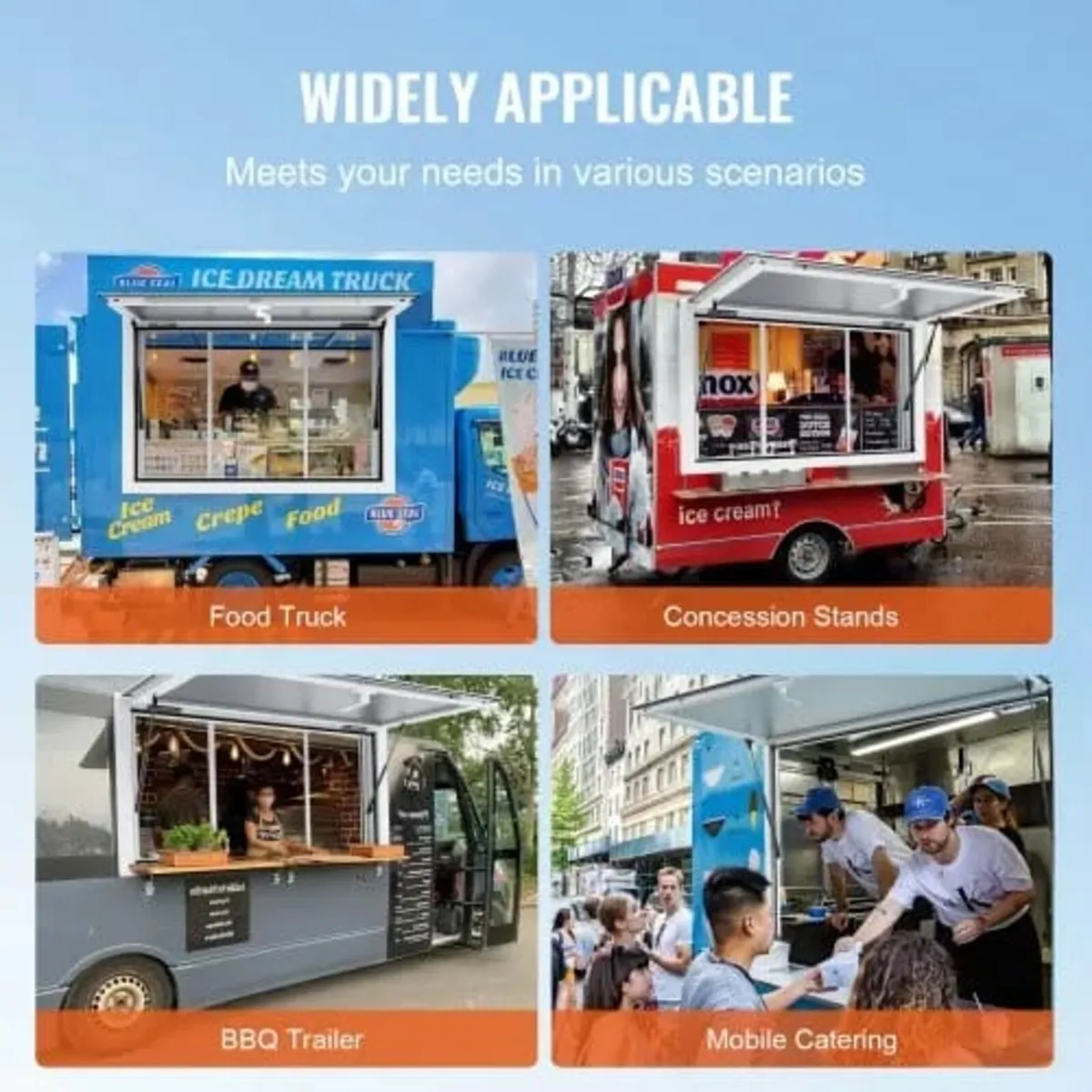 Concession Window for Food Truck, 36"x24" Aluminum - Image 4